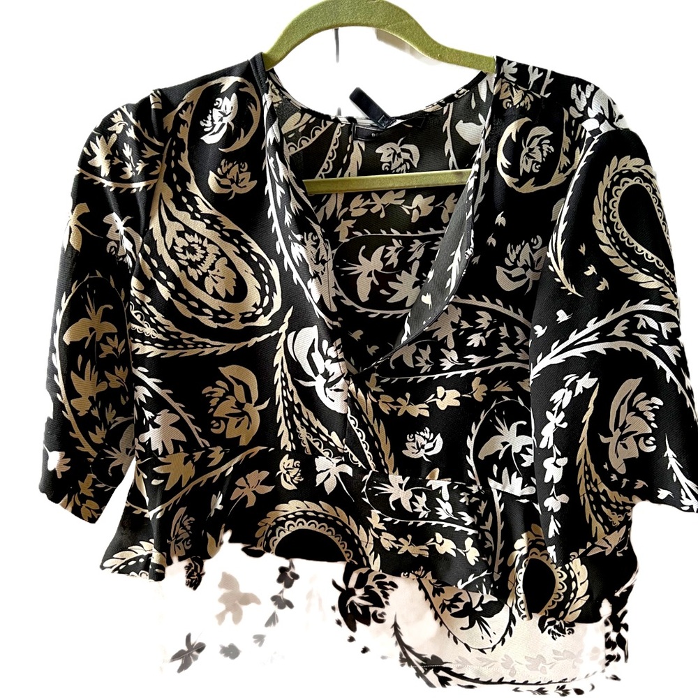 Bcbg Maxazria parsley peplum top in size S